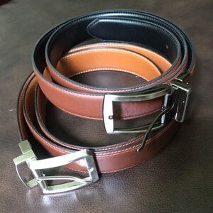 Set of 2 mens belts, size M
